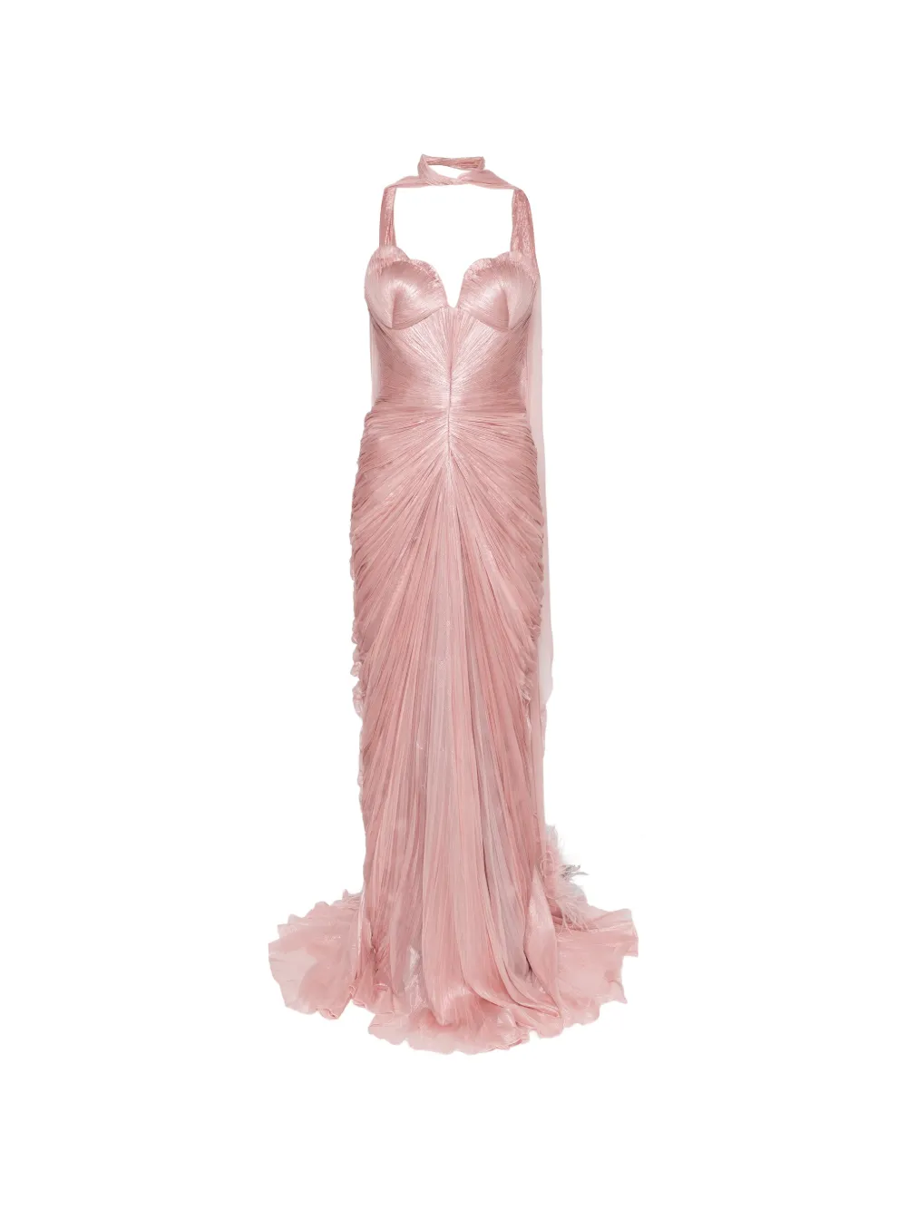 Iris Serban ruched strapless maxi dress - Rosa