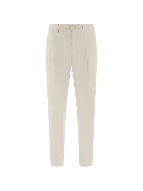 Boggi Milano darted drawstring-waist trousers