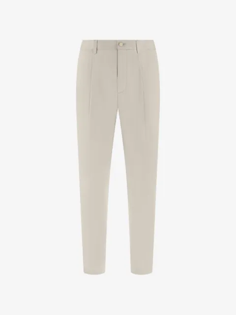 Boggi Milano darted drawstring-waist trousers