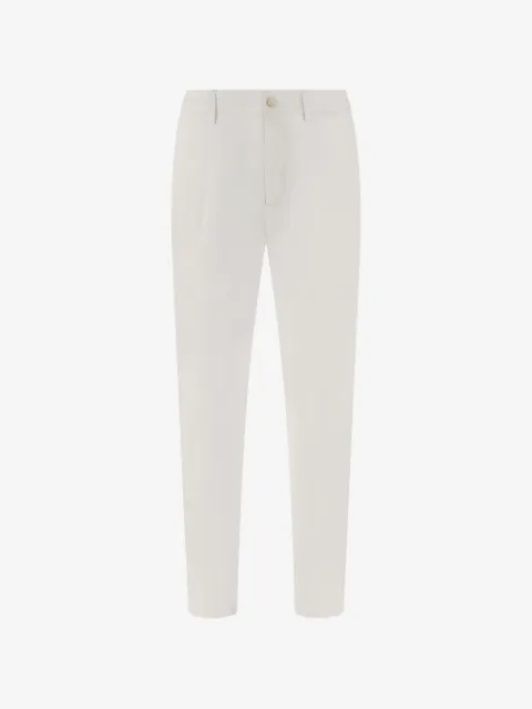 Boggi Milano darted drawstring trousers