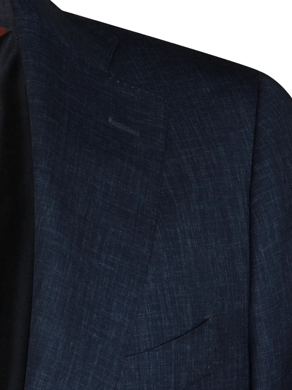 Canali Wollen pak met enkele rij knopen Blauw