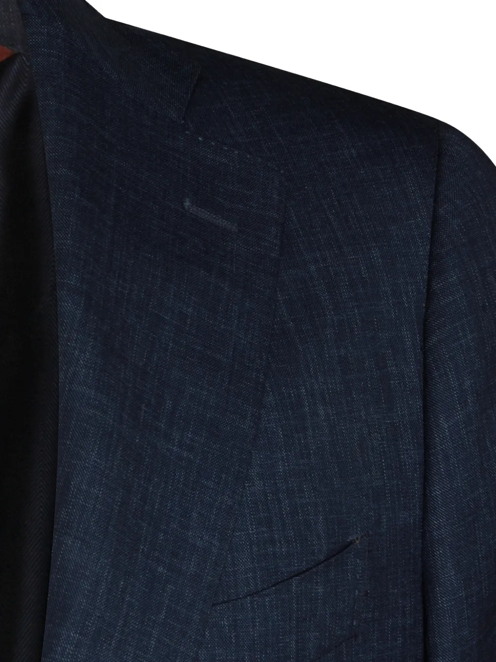 Canali Wollen pak met enkele rij knopen Blauw