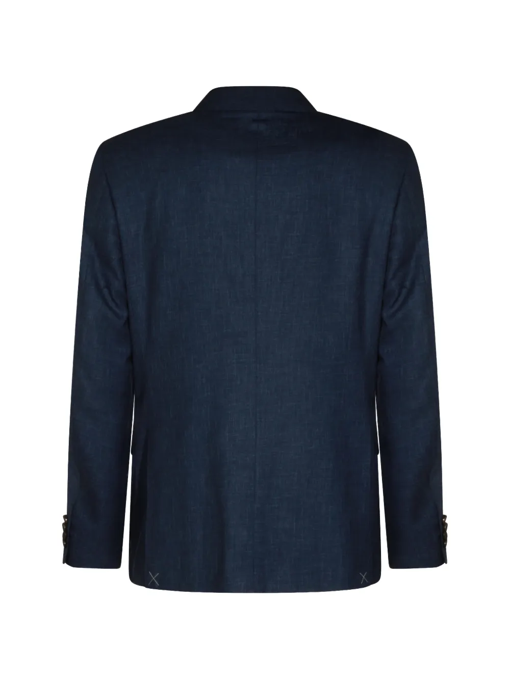 Canali Wollen pak met enkele rij knopen Blauw
