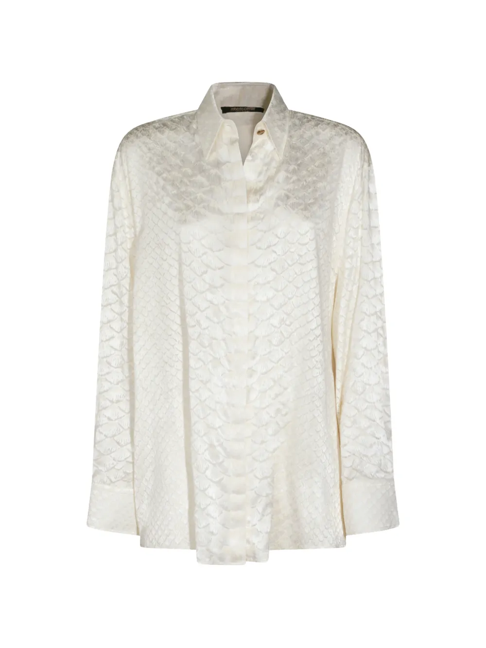 Roberto Cavalli snakeskin-effect shirt - Toni neutri