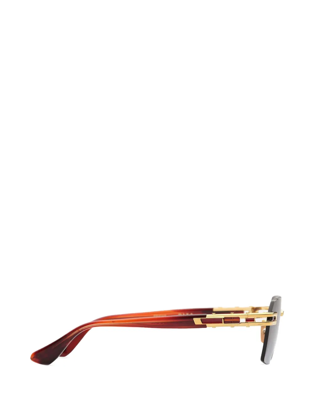 Dita Eyewear Meta-Evo One zonnebril met rechthoekig montuur Goud