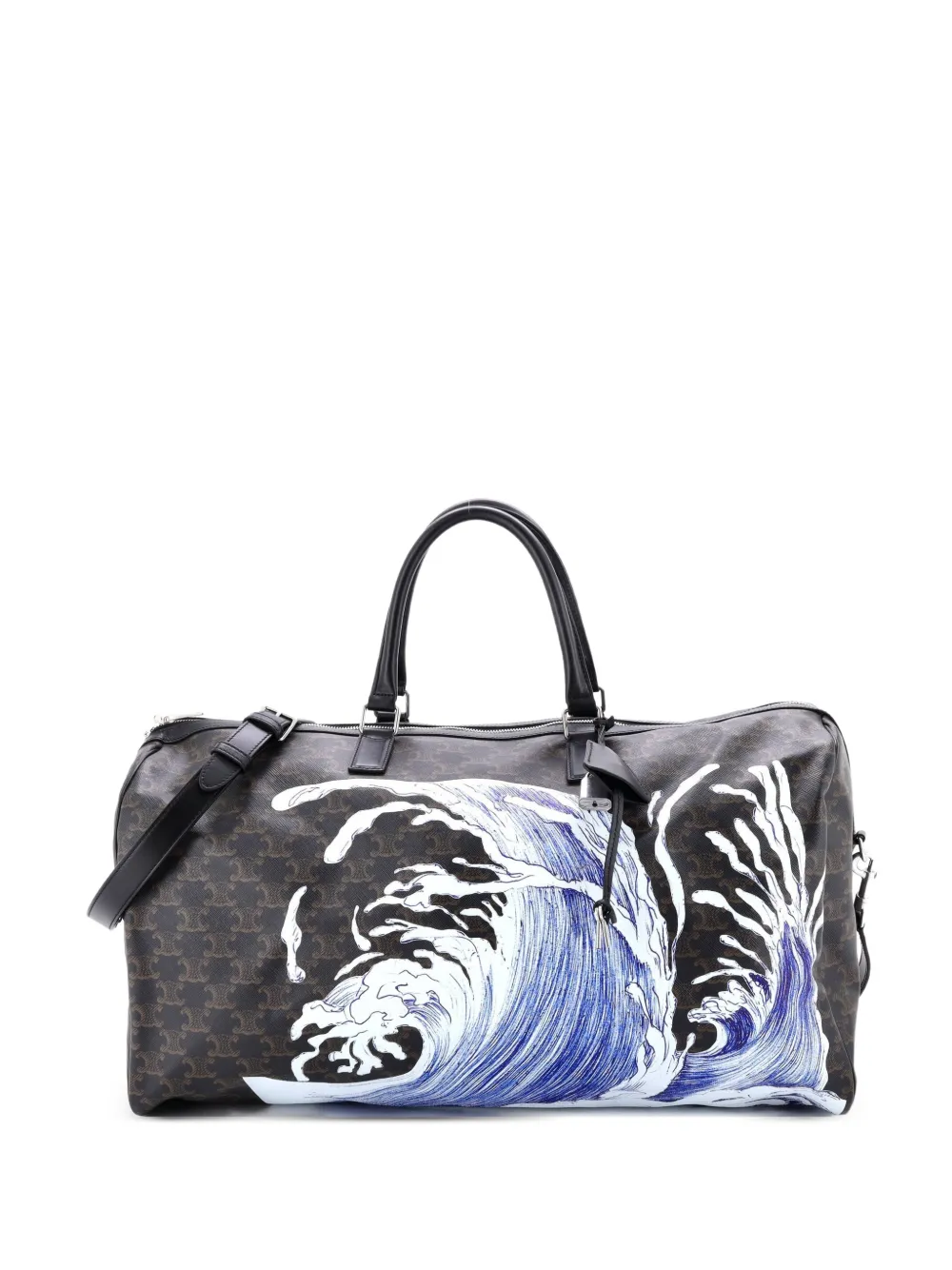 Celine Pre-Owned x David Weiss Voyage Duffle Bag Printed Triomphe Coated Canvas Large travel bag - Marrone