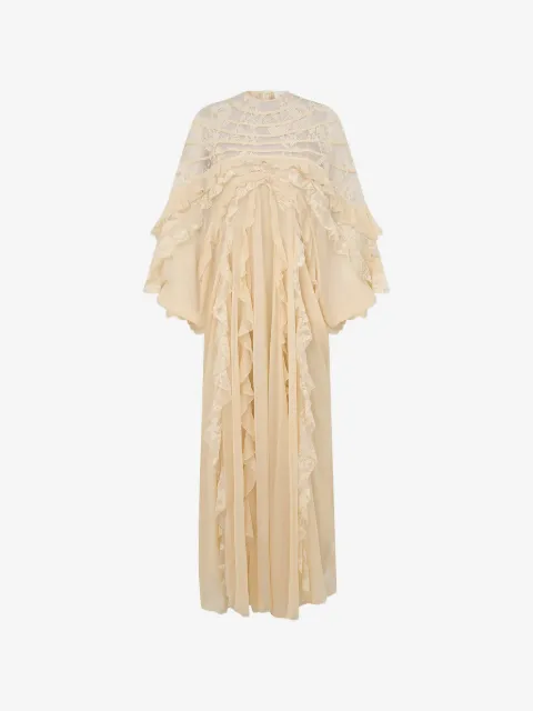 ZIMMERMANN Rebellion Splice ruffled lace-panelled maxi dress