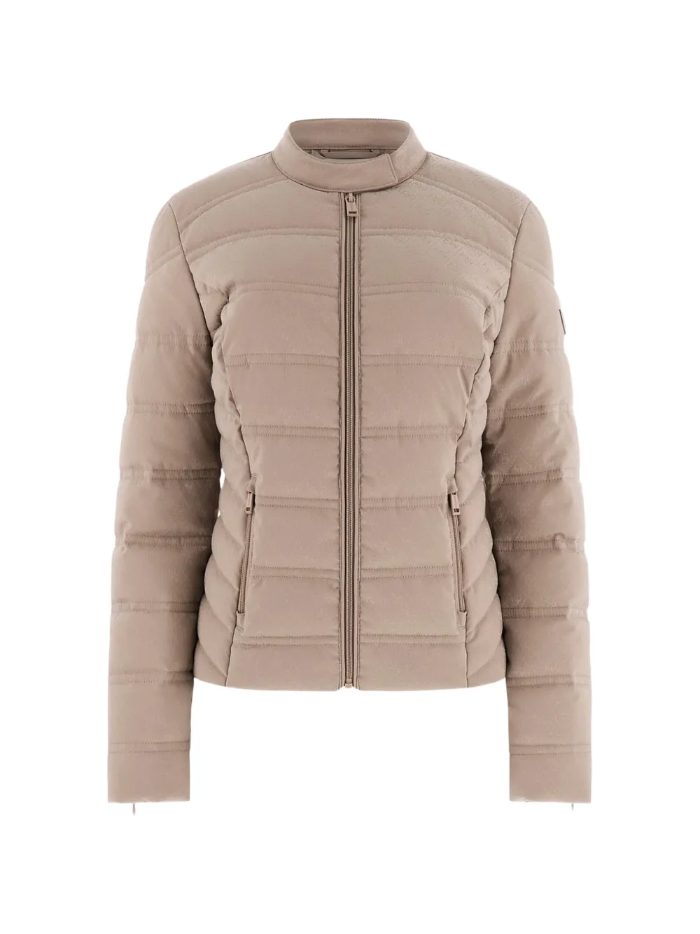 GUESS USA 4G-logo quilted jacket - Neutrals