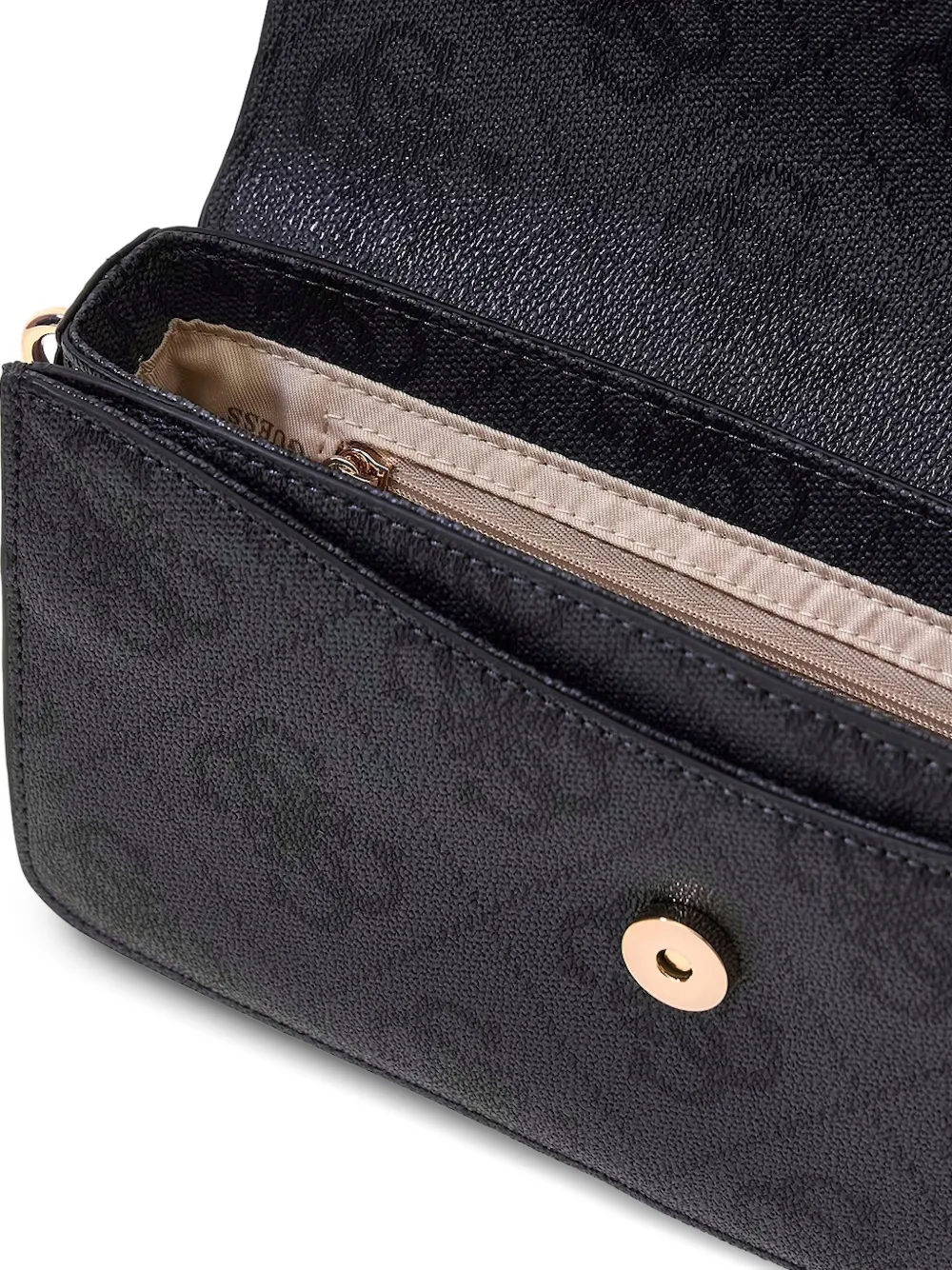GUESS USA Sadie schoudertas met monogram-patroon Zwart