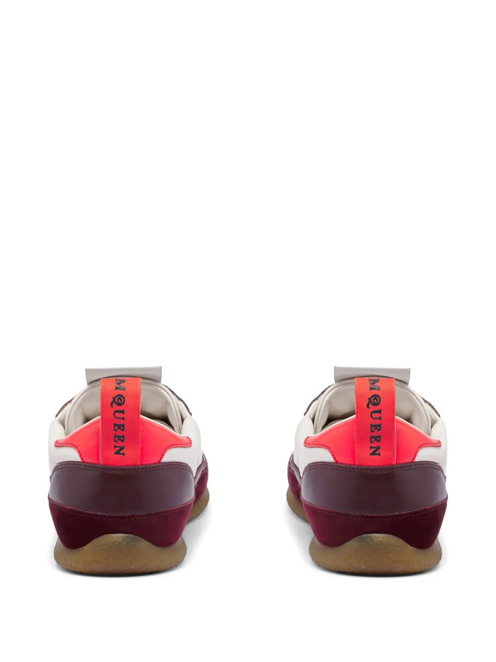 Alexander McQueen EC1 panelled suede-trim sneakers Beige