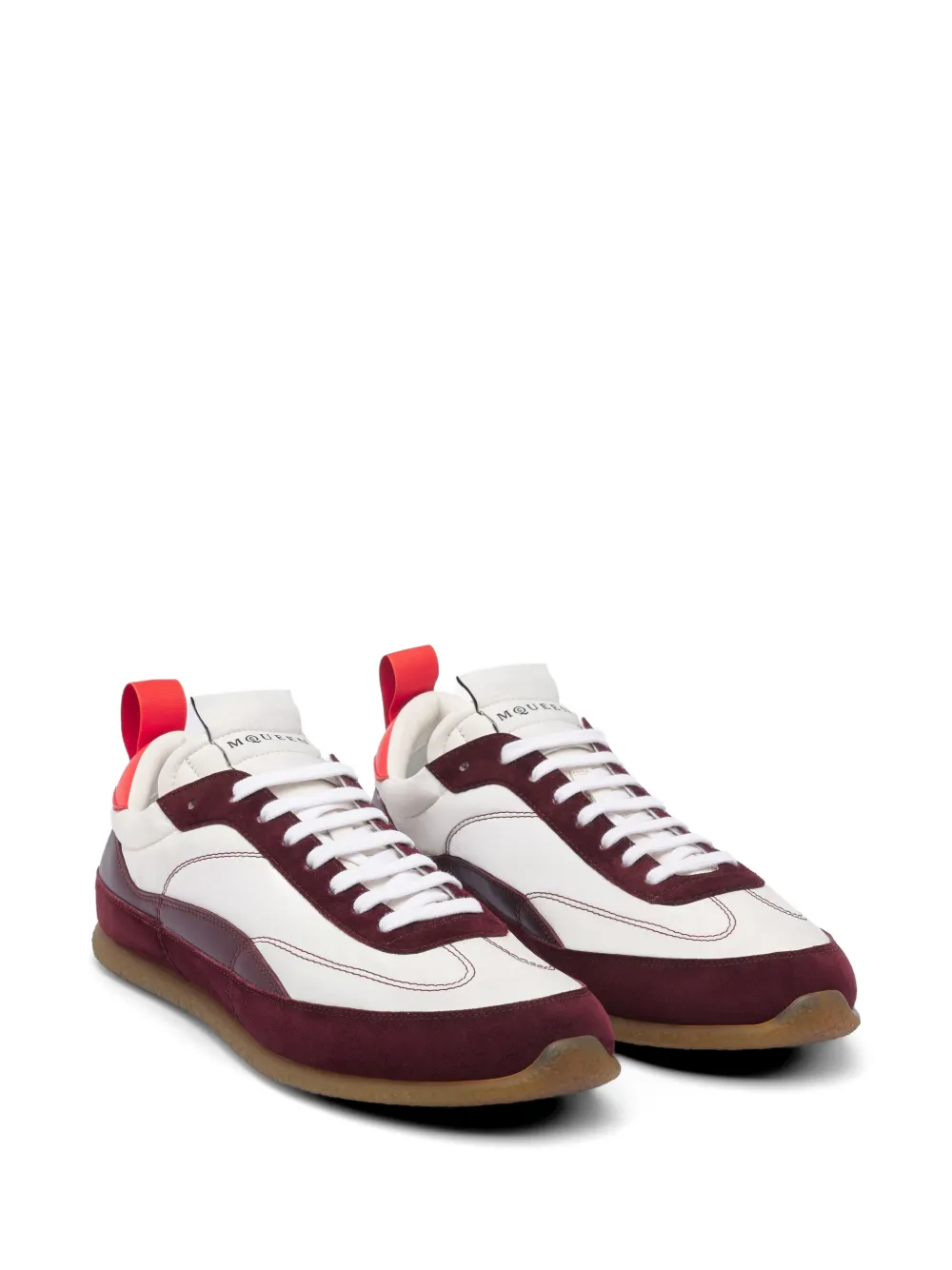 Alexander McQueen EC1 panelled suede-trim sneakers Beige