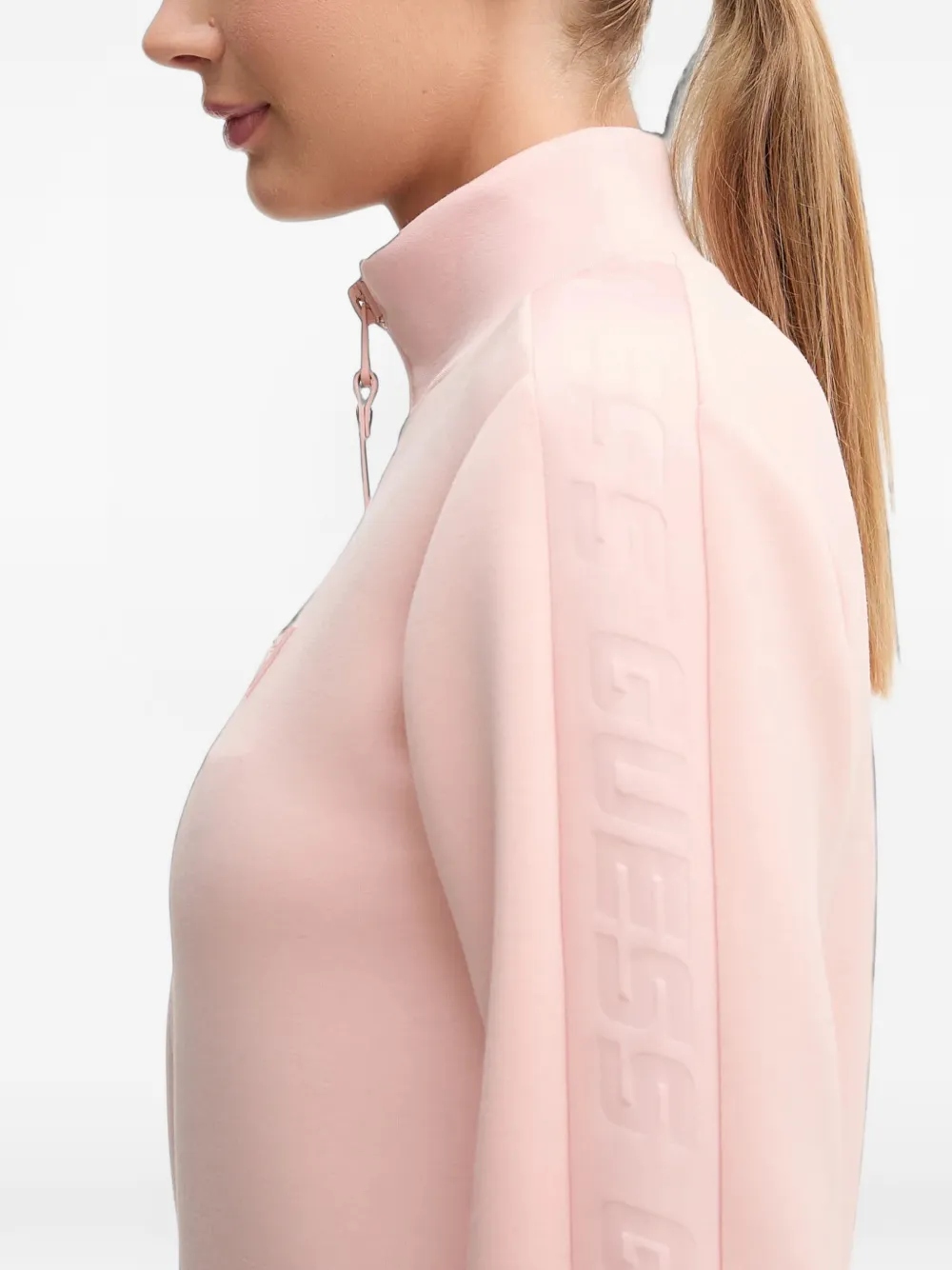 GUESS USA Sweater met rits Roze