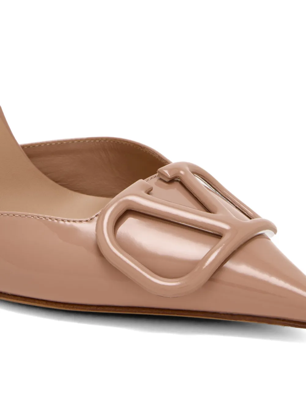 Valentino Garavani VLogo Signature patent pumps Beige