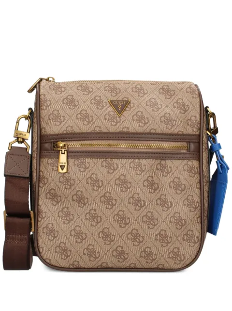GUESS USA Milano 4G monogram-pattern logo-plaque messenger bag