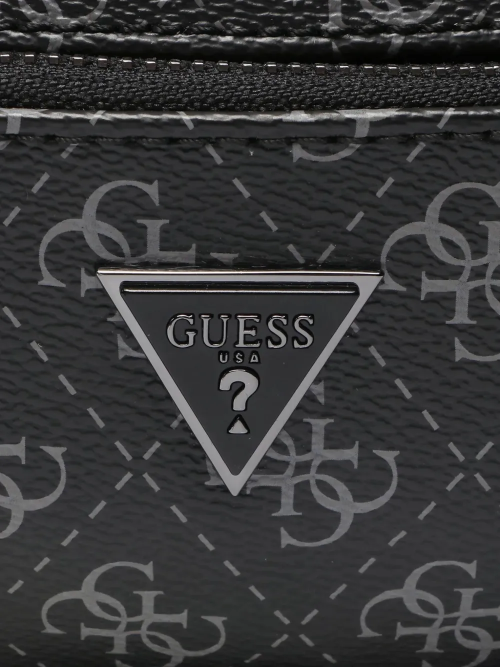 GUESS USA Milano Smart heuptas met monogram-print Zwart
