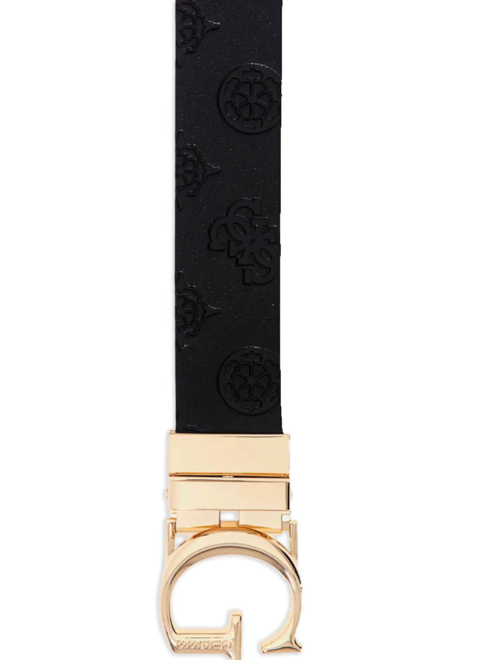 GUESS USA James 4G riem met logo Zwart
