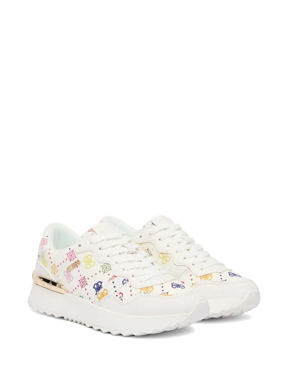 GUESS USA Vinsa sneakers met logo-print Wit