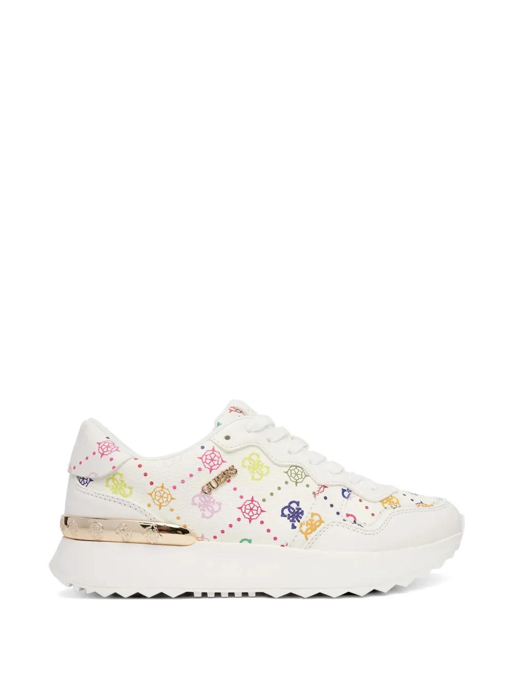 GUESS USA Vinsa logo-print sneakers - Bianco