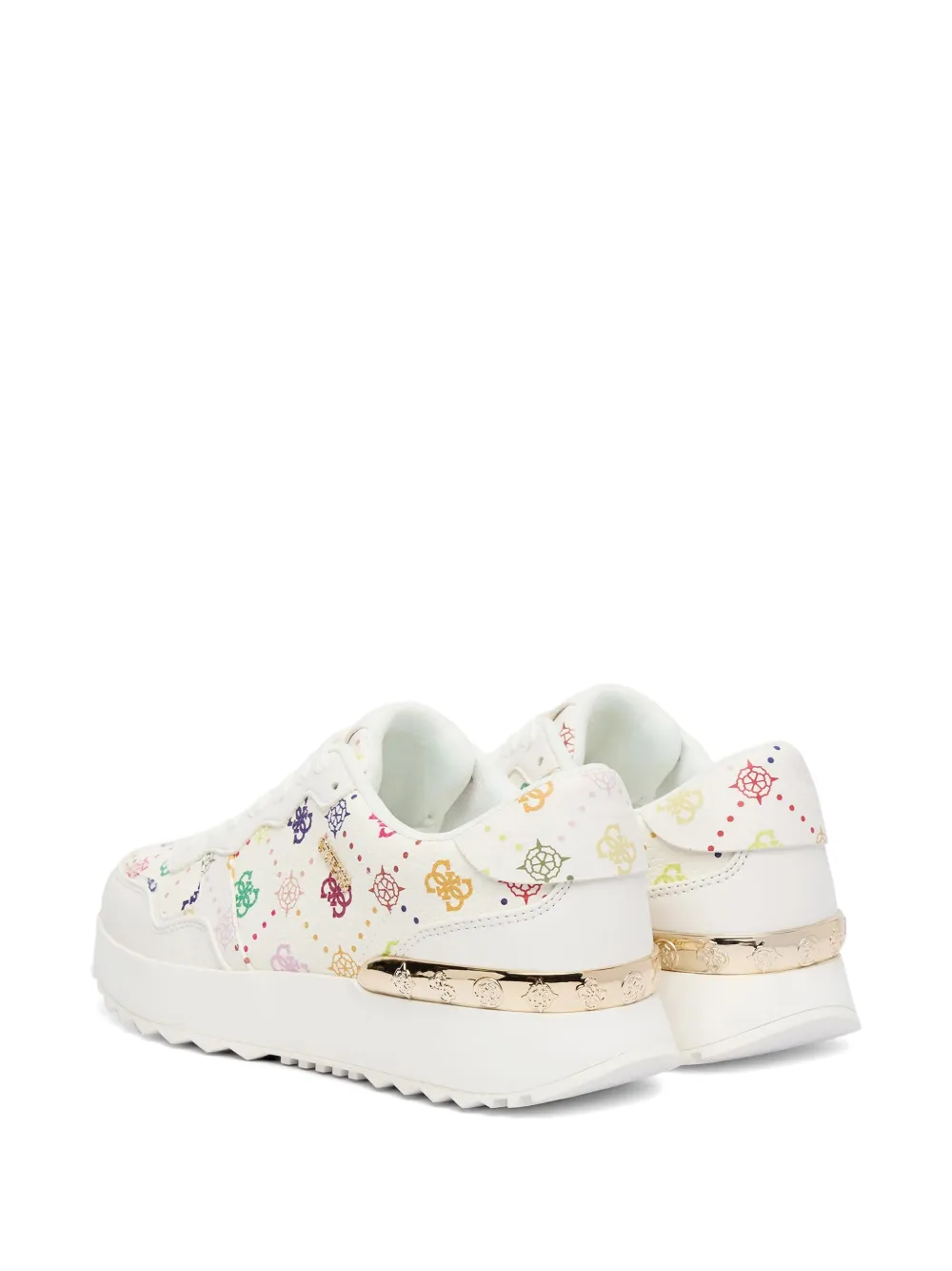 GUESS USA Vinsa sneakers met logo-print Wit