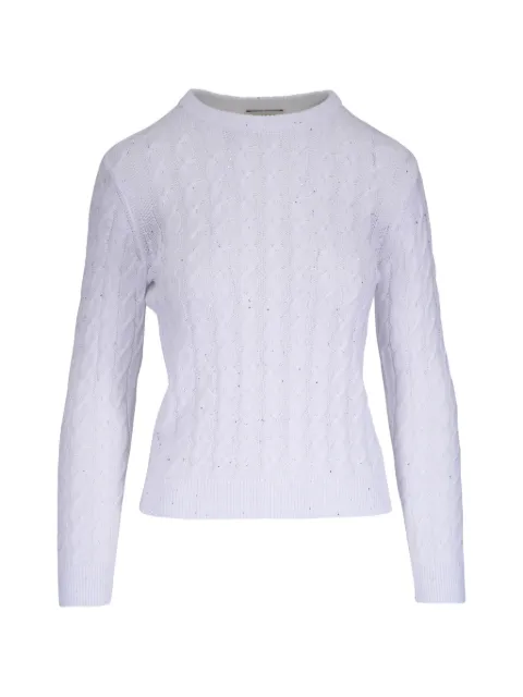 Kinross Cashmere haut en maille torsadée