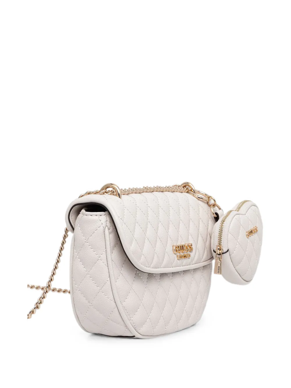 GUESS USA Atabey logo-detail crossbody bag Beige