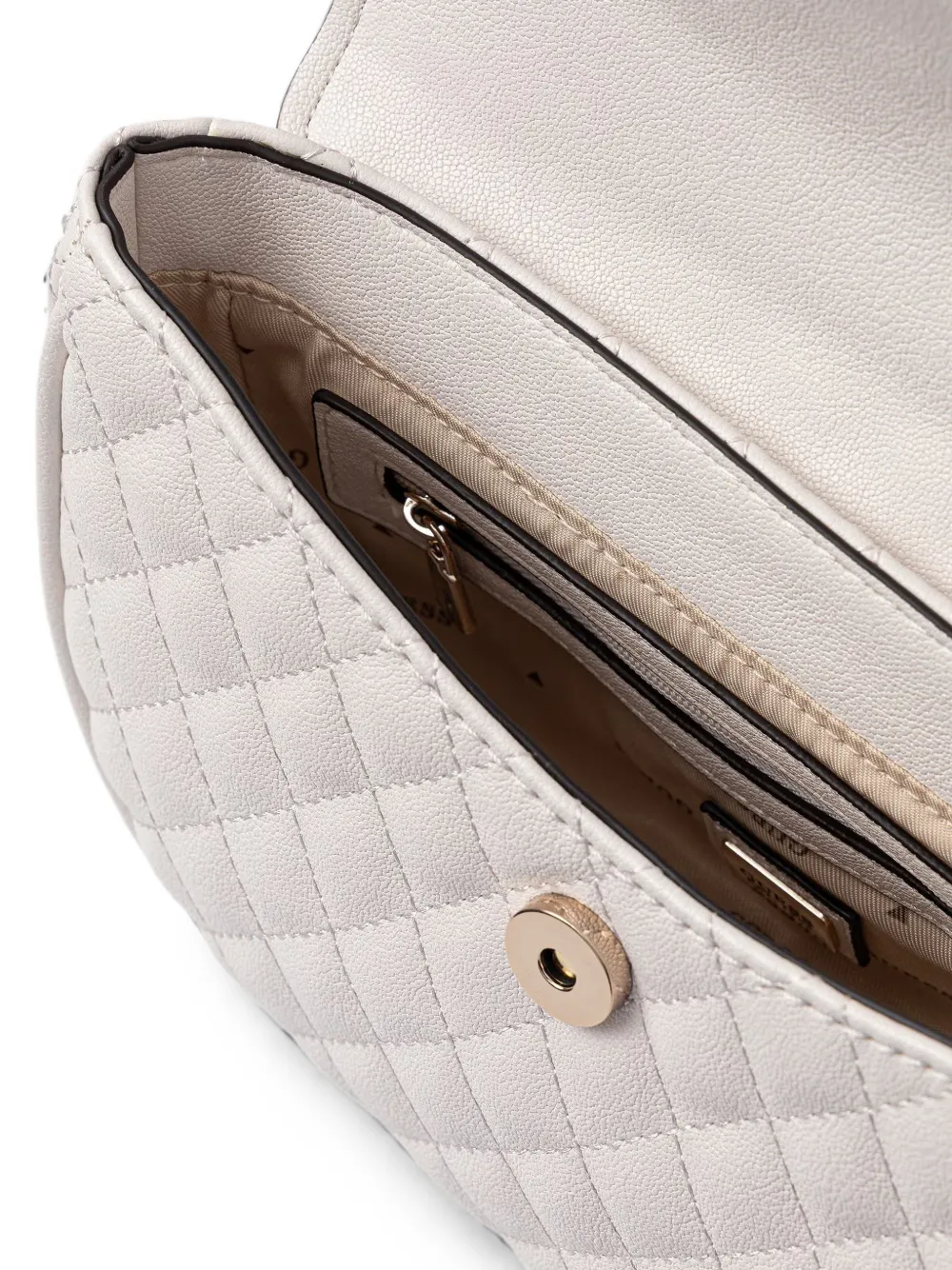 GUESS USA Atabey logo-detail crossbody bag Beige