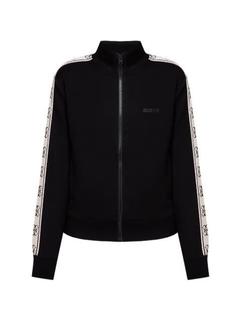 GUESS USA logo-tape zip-up sweatshirt