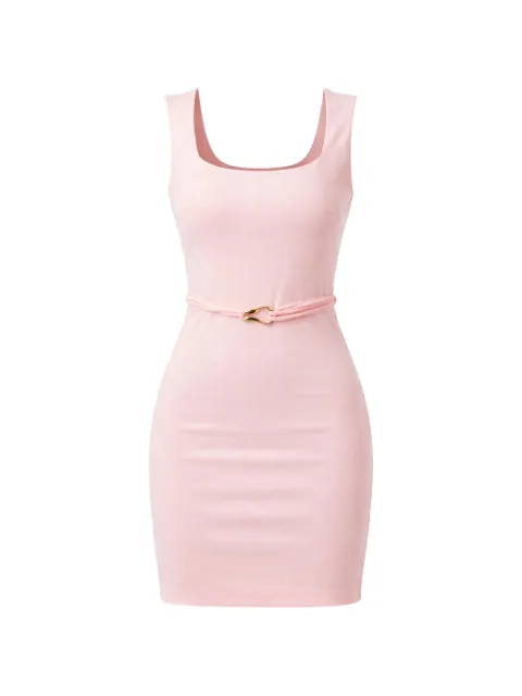 GUESS USA vestido corto con cuello cuadrado y cinturón