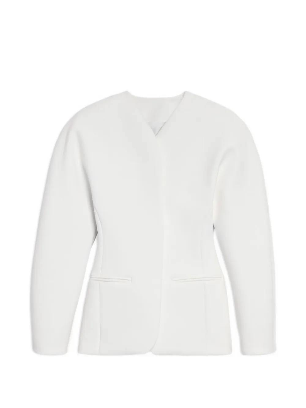 Jacquemus The Oval fitted jacket - Bianco