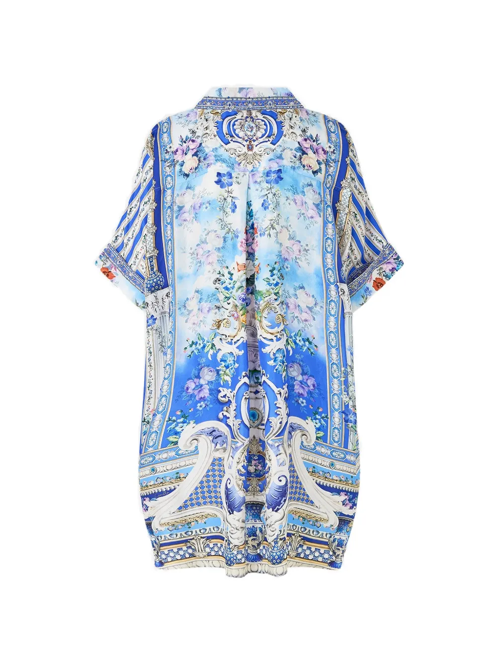 Camilla Ottoman Opulence oversized tuniek Blauw