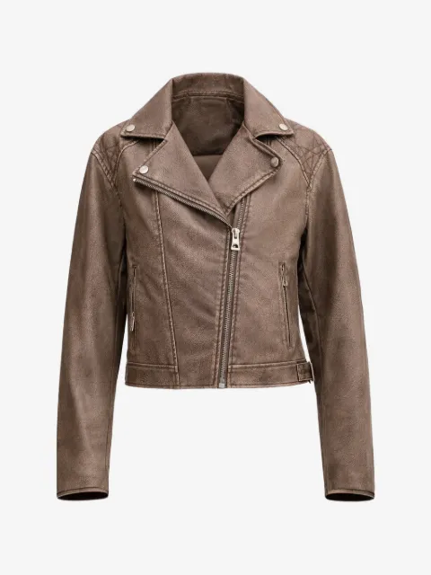 GUESS USA quilted-panel notched-lapel jacket