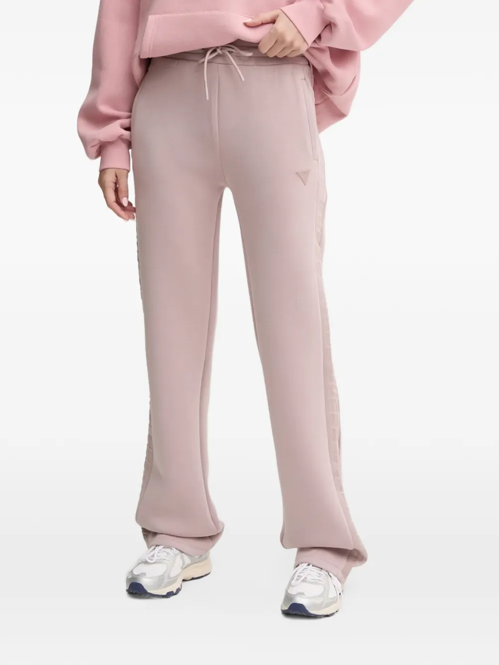 GUESS USA side-logo track pants - Rosa