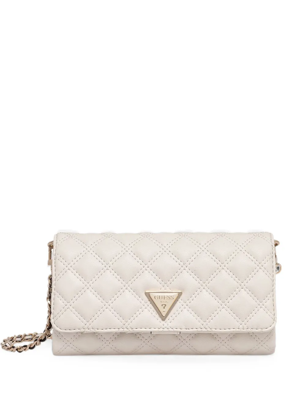 GUESS USA GIULLY II quilted crossbody bag - Toni neutri