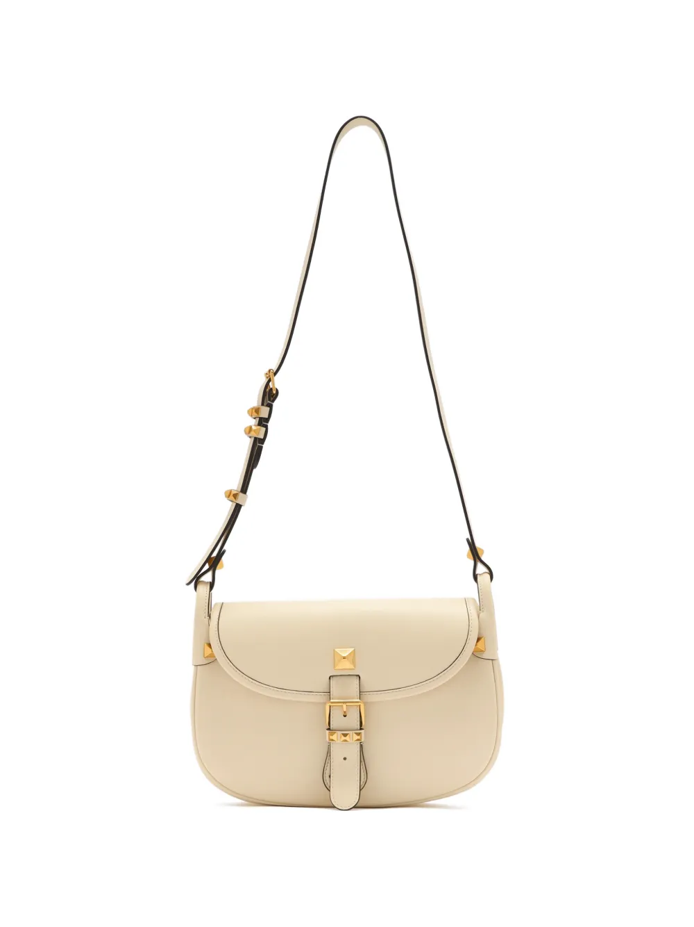 Valentino Garavani Flaneuse leather shoulder bag - Toni neutri