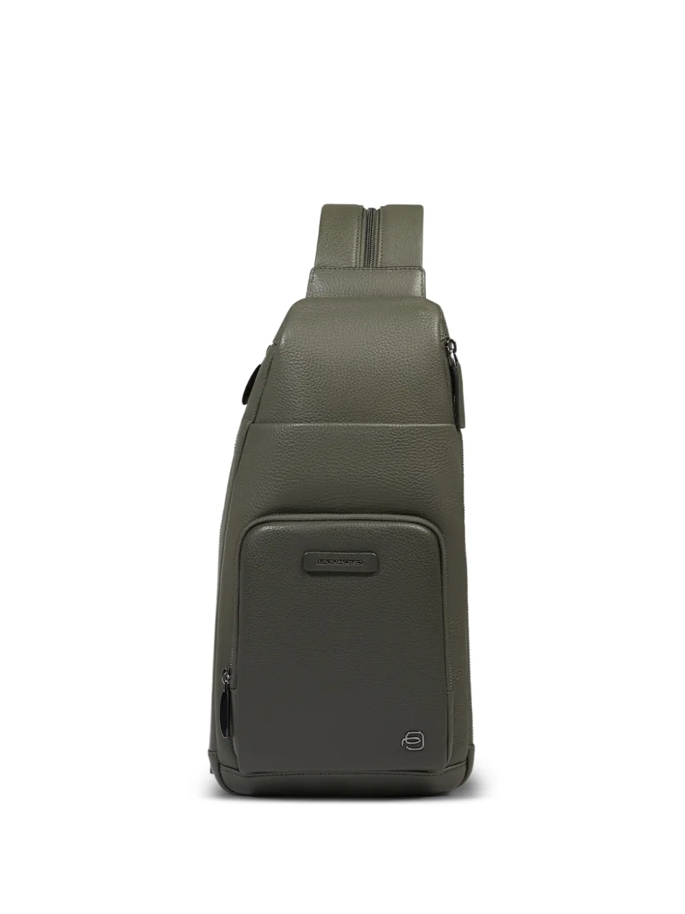 PIQUADRO convertible-backpack leather sling bag - Grün