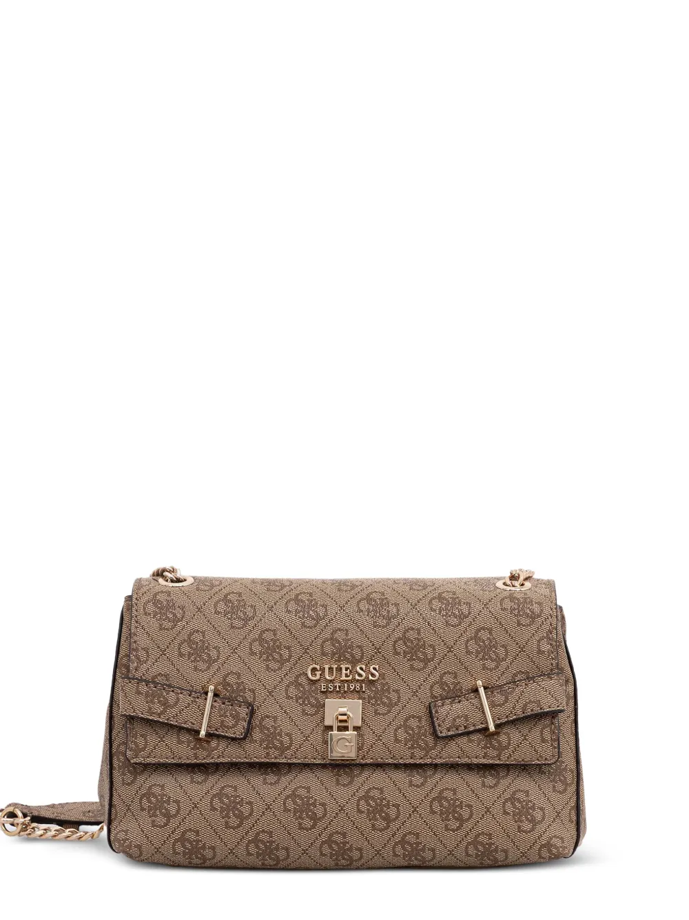 GUESS USA monogram-pattern shoulder bag - Marrone