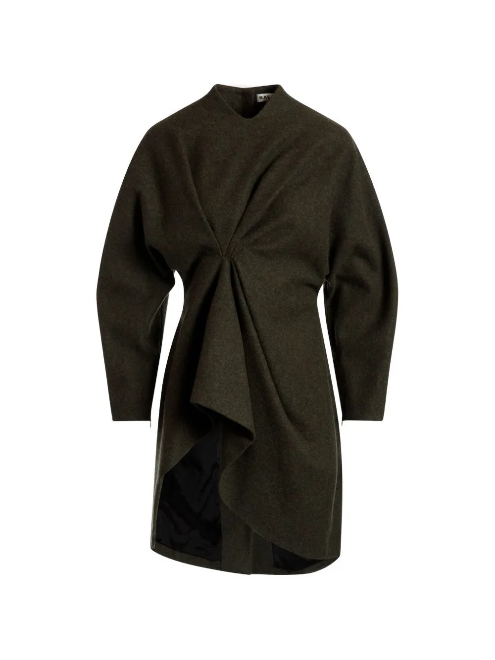 Bally gathered asymmetric dress - Verde