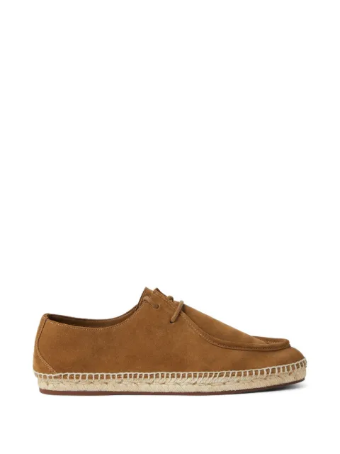 Loro Piana suede lace-up espadrilles