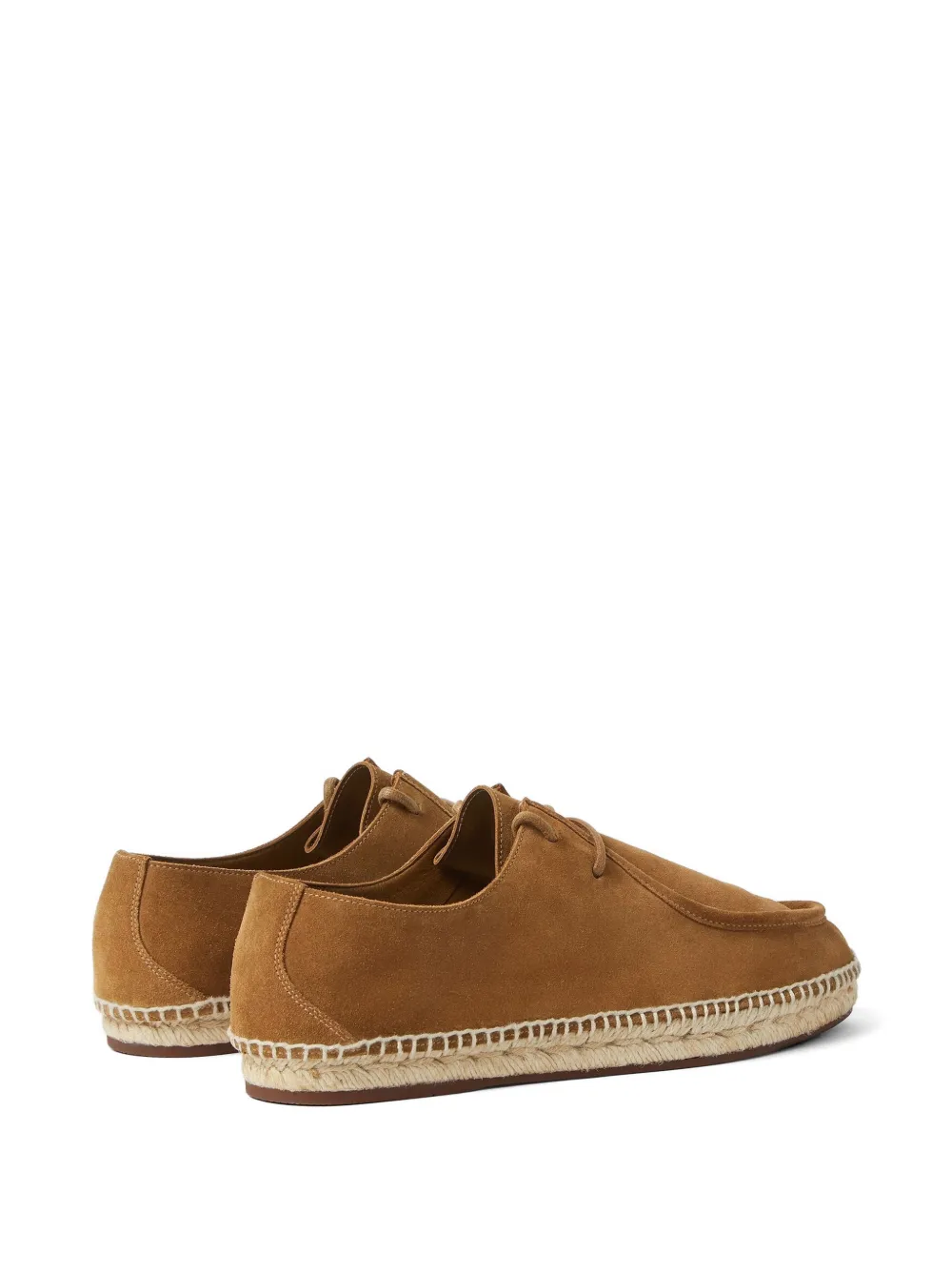 Loro Piana suede lace-up espadrilles Beige