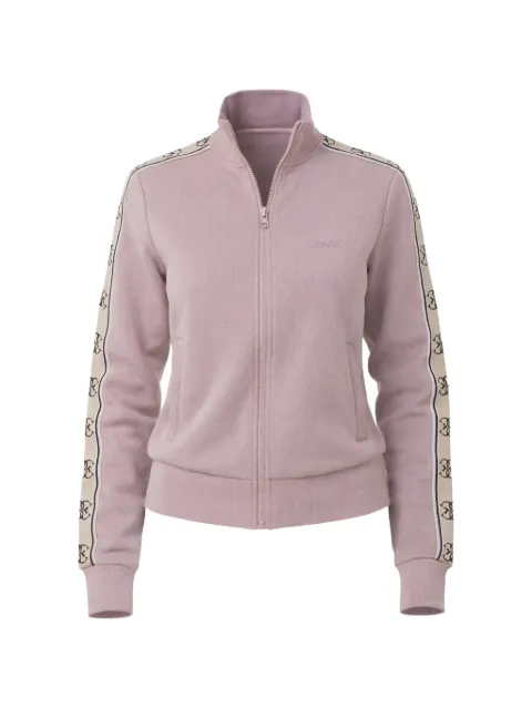 GUESS USA Moletom com zíper e faixa de logo
