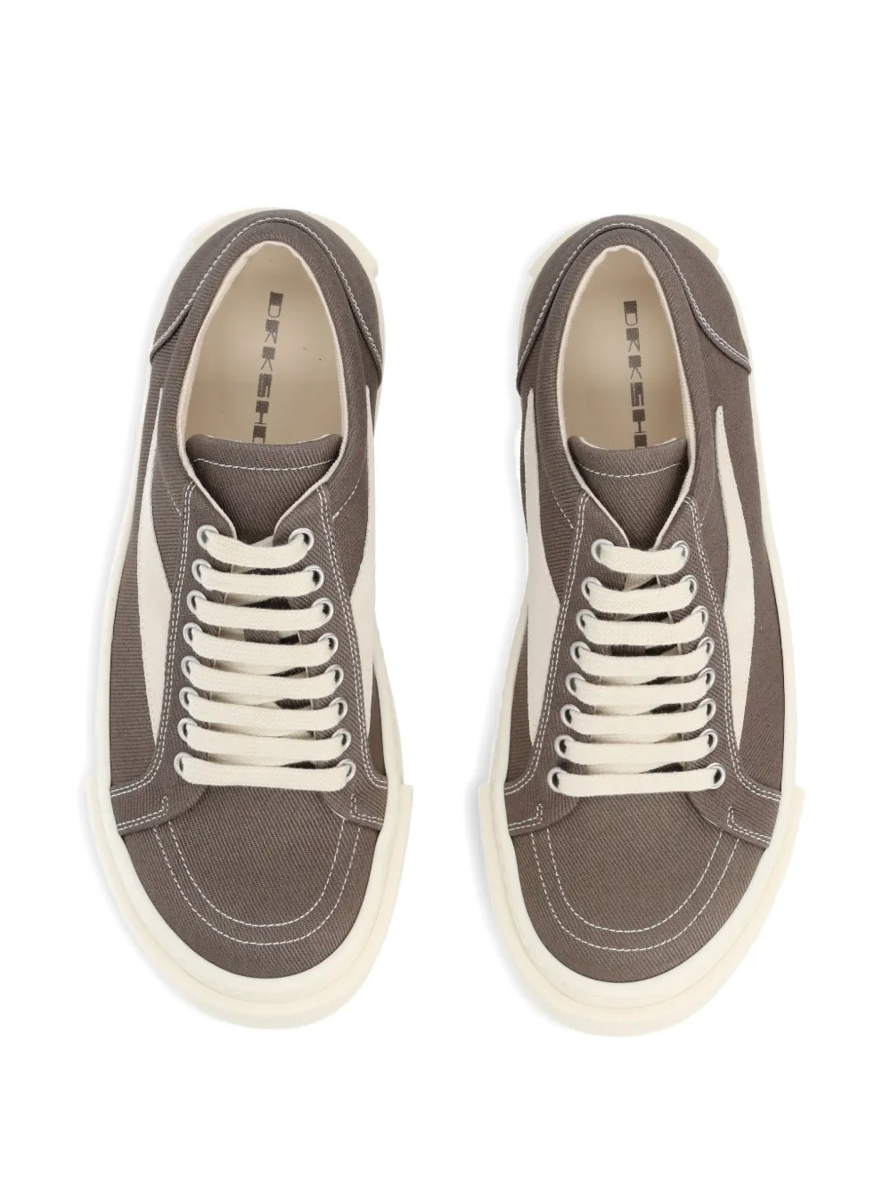 Rick Owens DRKSHDW contrast-panel sneakers Bruin