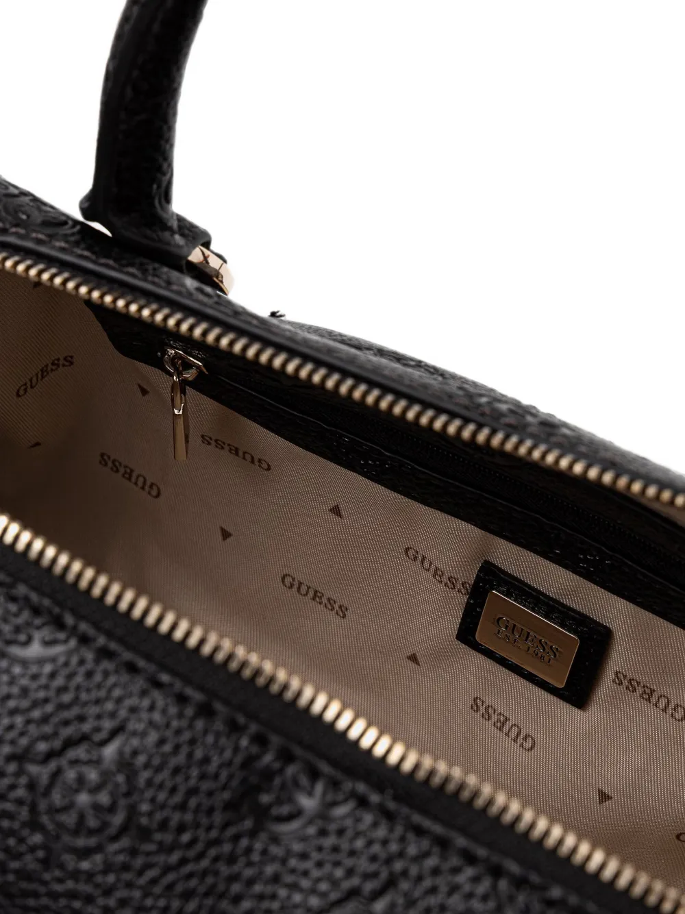 GUESS USA Cresidia shopper met logo-reliëf Zwart
