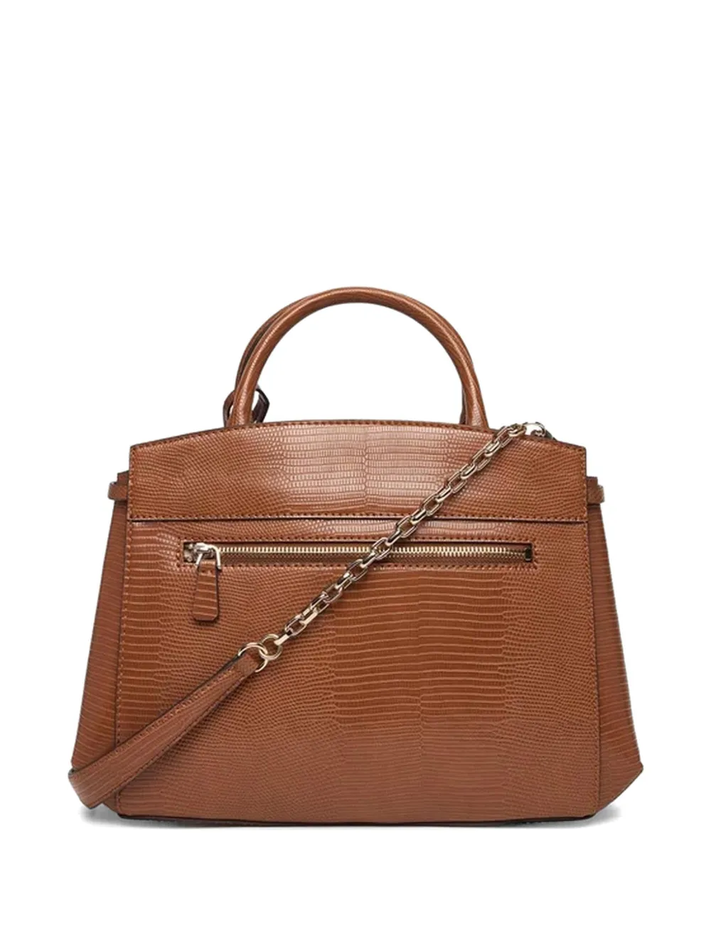 GUESS USA Melinda shopper met dierenprint Bruin