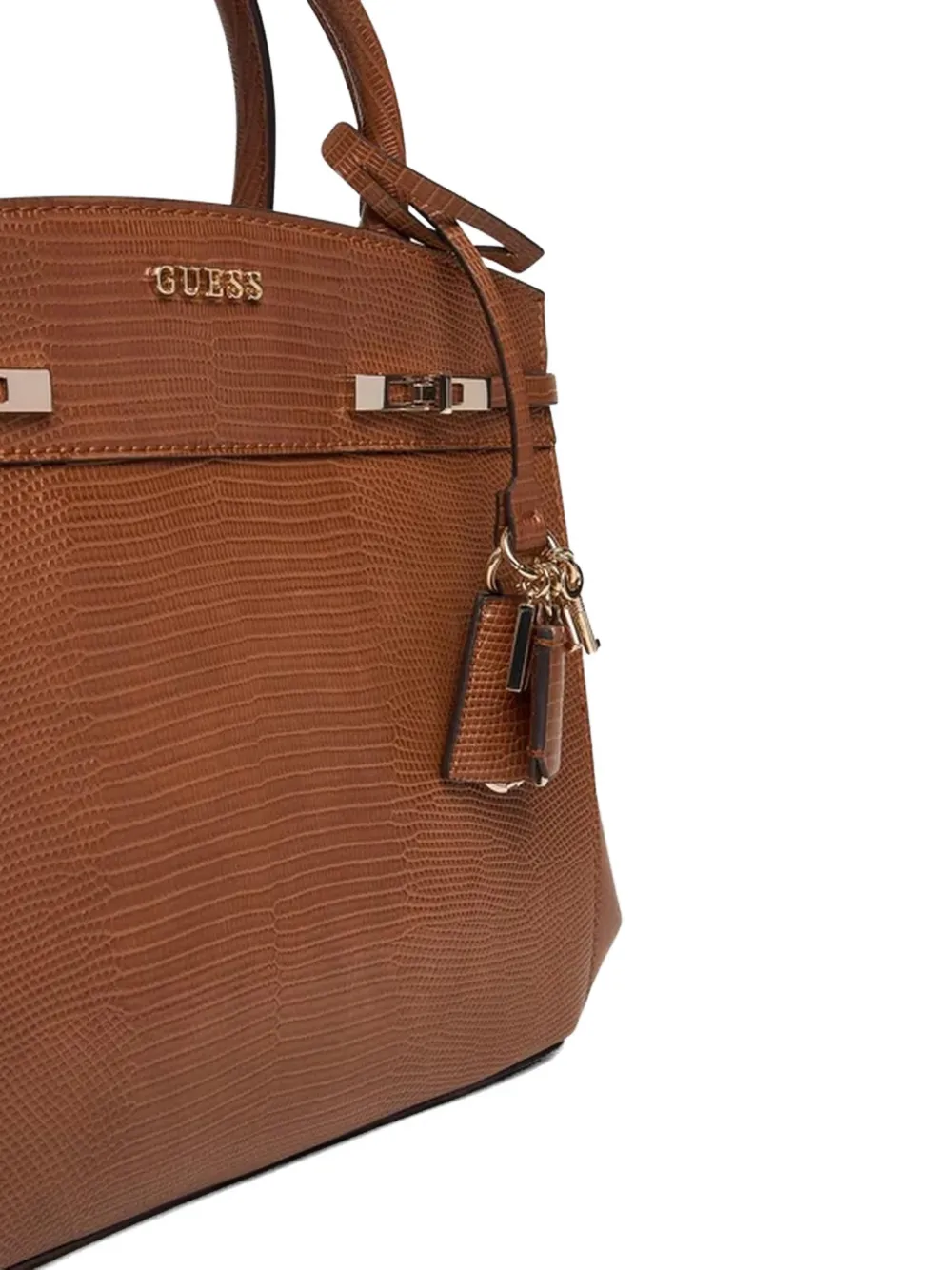 GUESS USA Melinda shopper met dierenprint Bruin