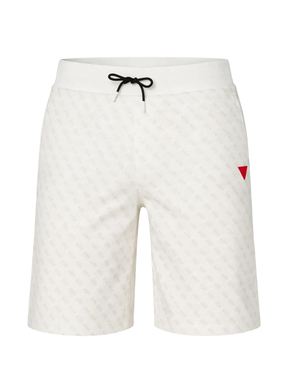 GUESS USA monogram-pattern drawstring shorts | Neutrals | Image 1