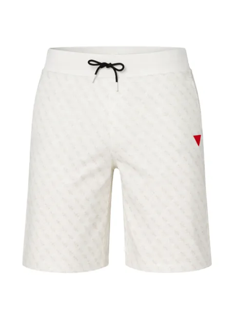 GUESS USA Bermuda com padronagem monogramada e cordão de ajuste