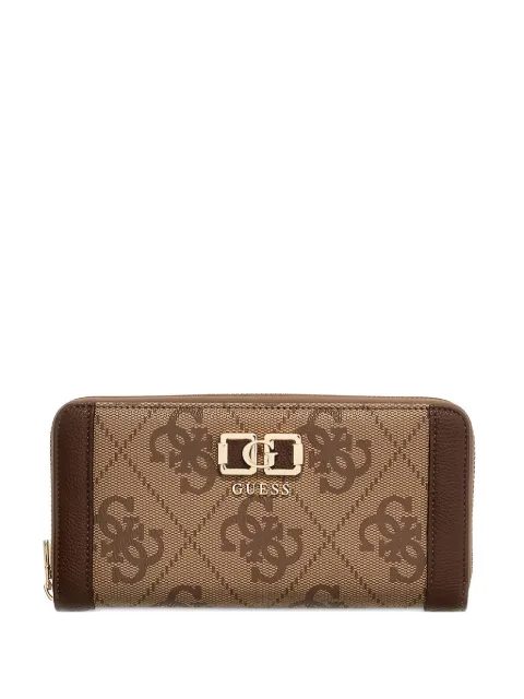 GUESS USA grand portefeuille Karnilla 4G à motif monogrammé