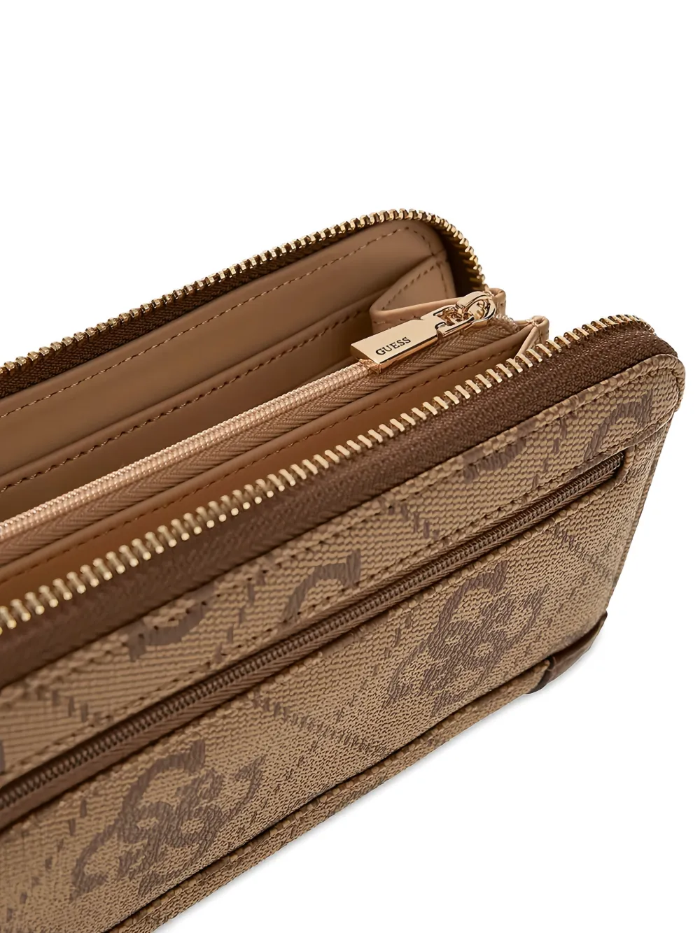GUESS USA Karnilla 4G portemonnee met monogram Beige