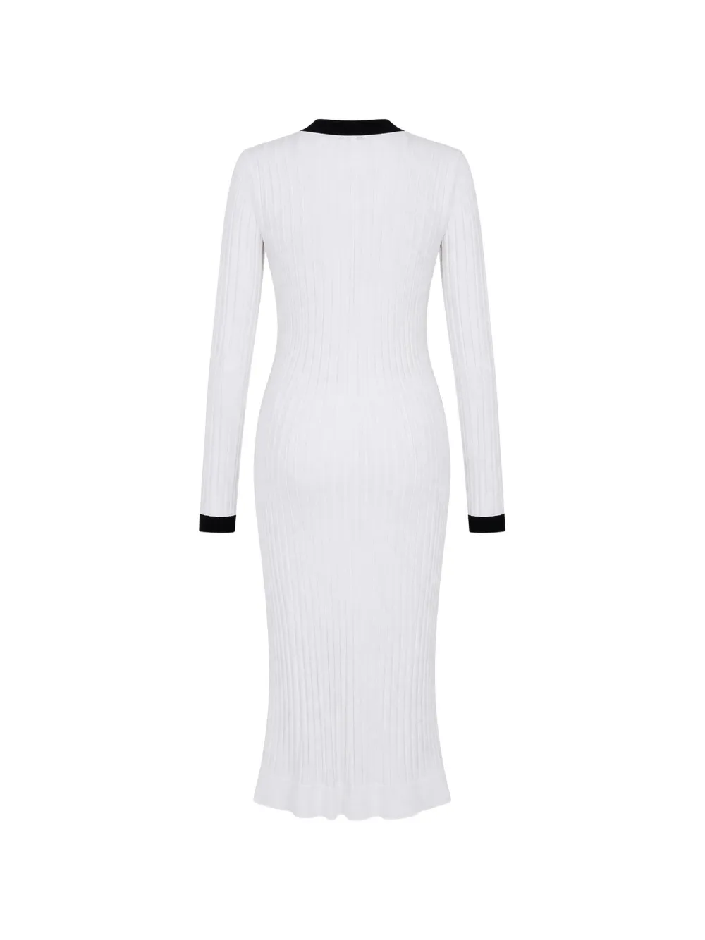 GUESS USA Midi-jurk met V-hals Wit