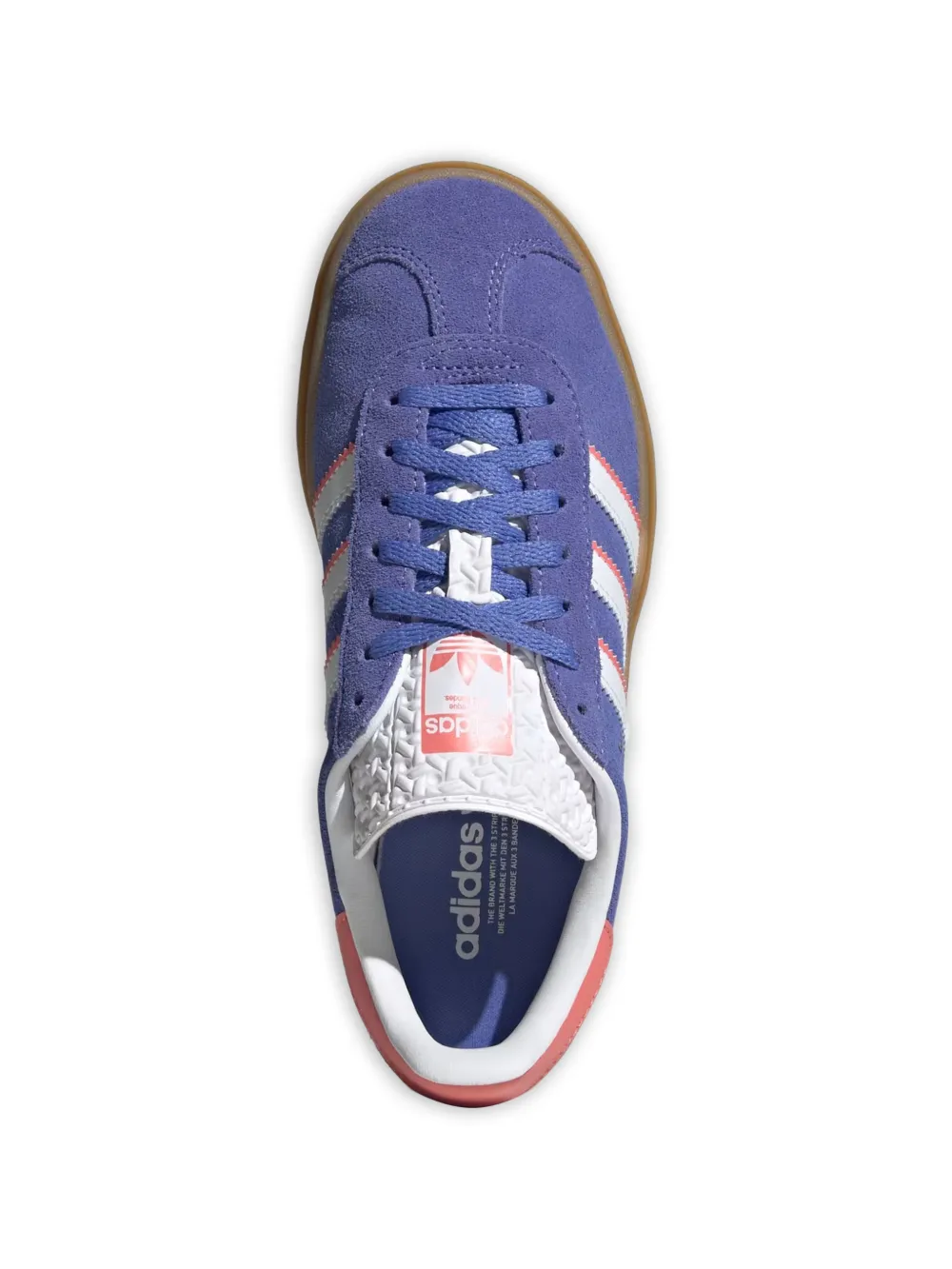 adidas Kids Gazelle Bold sneakers met strepen Paars